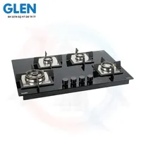 Glen 4 Burner Hob Top Stoves - BH 1074 SQ HT DB TR 77 | AC GHAR